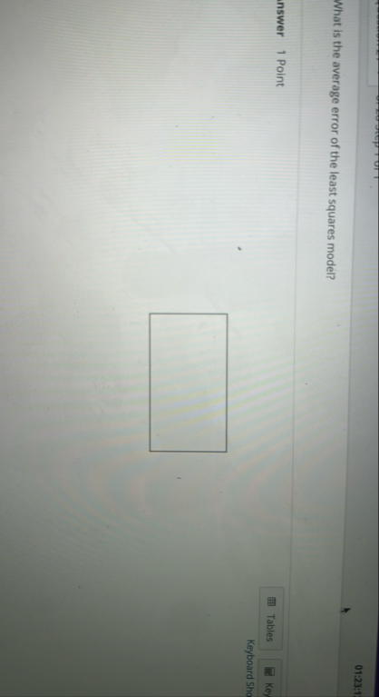 0 1 : 2 3 : 1 What is the average error of the