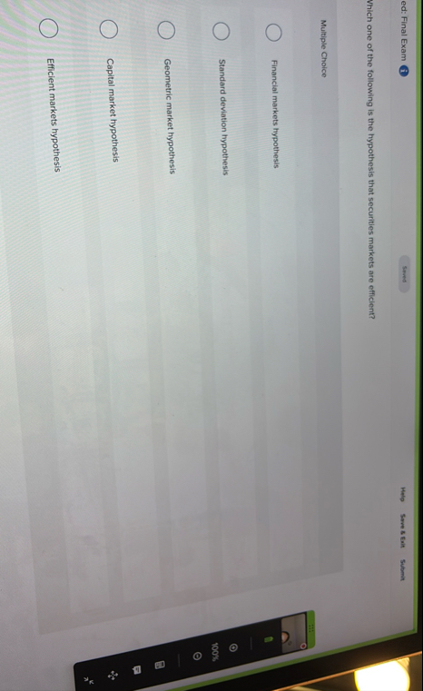 ed: Final Exam 1 Help Save 8 fait Submit Which