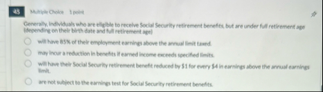 4 5 Multiple Choice 1 point Generall, individuals