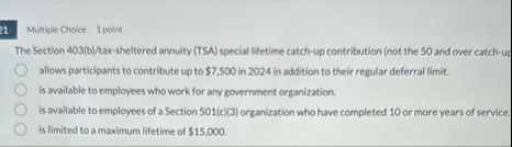 Multiple Choice 1 point The Scction 4 0 3 ( b ) /