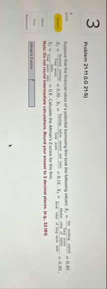 3 Problem 2 1 - 1 1 ( LG 2 1 - 5 ) 4 points