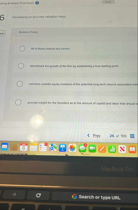 oring Enabled: Final Exam 6 Developing an