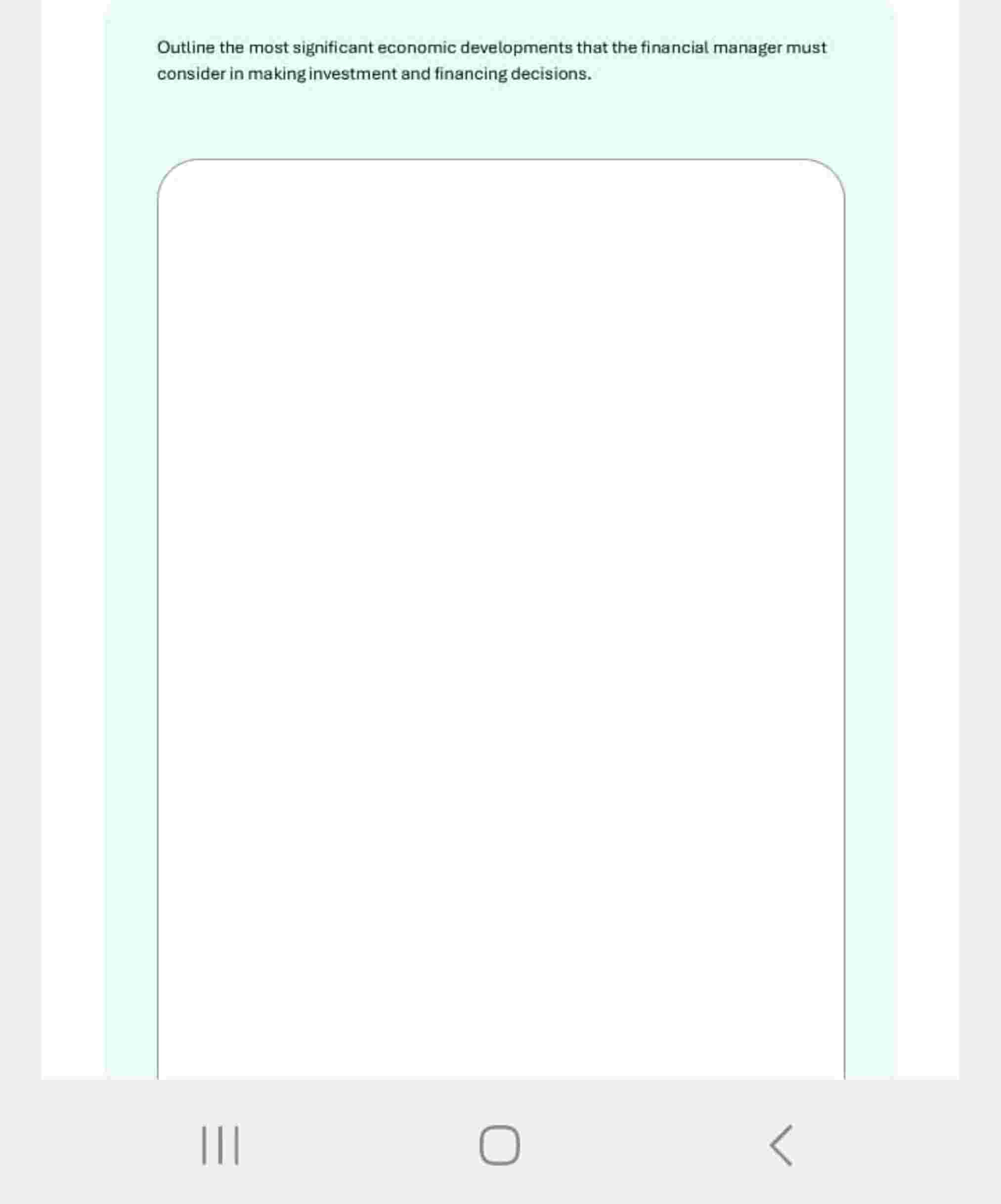 Outline the most significant economic