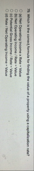 Which is the correct formula for finding the