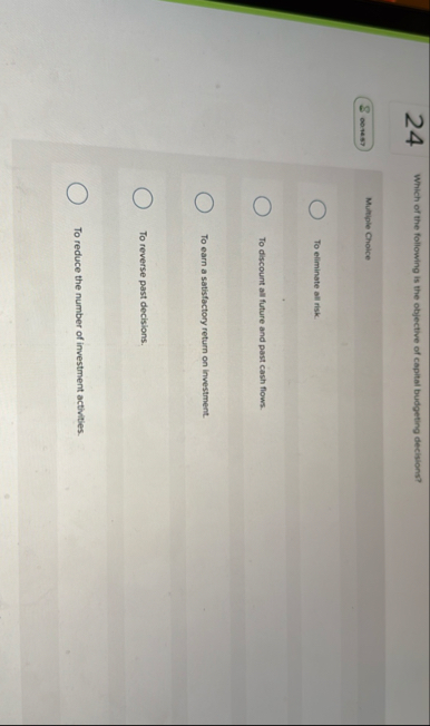 2 4 Which of the following is the objective of