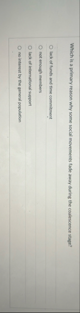 Which is a primary reason why some social