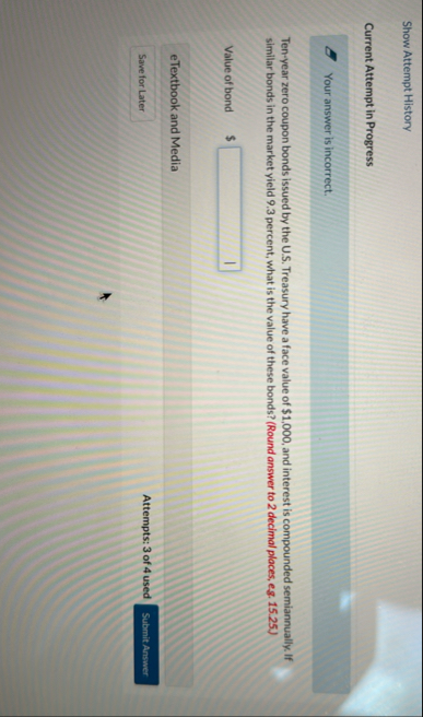 Show Attempt History Current Attempt in Progress