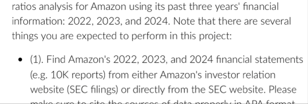 What is the ratios analysis for Amazon using its