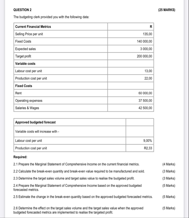 Q 2 . Please help with attached project finance