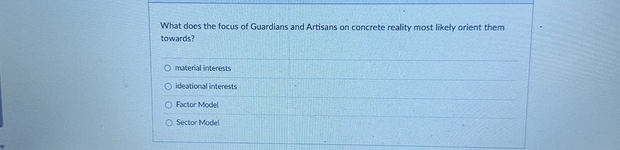 What does the focus of Guardians and Artisans on