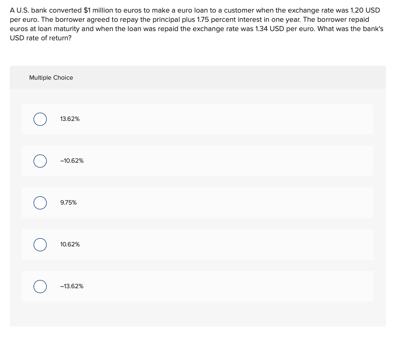 A U . S . bank converted \ ( \ $ 1 \ ) million to