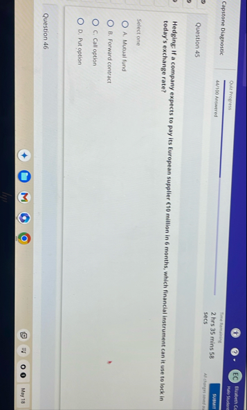 Quit Progress Ellatern CC Capstone Diagnostic 4 4