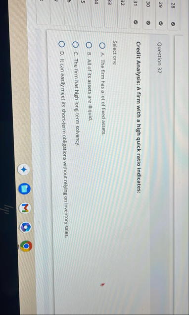 2 8 2 9 Question 3 2 3 0 3 1 Credit Analysis: A
