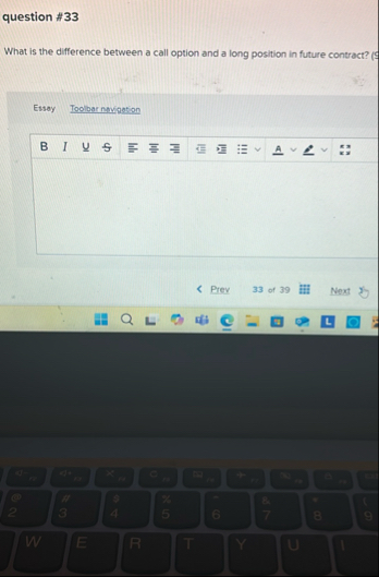question # 3 3 What is the difference between a