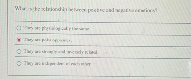 What is the relationship between positive and