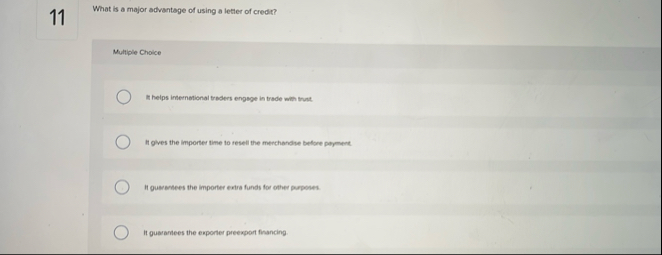 1 1 What is a major advantage of using a letter