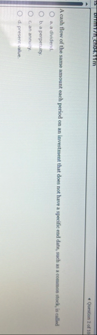 DITMT 7 A _ Ch 0 4 . 1 1 m Question 2 of 1 0 A