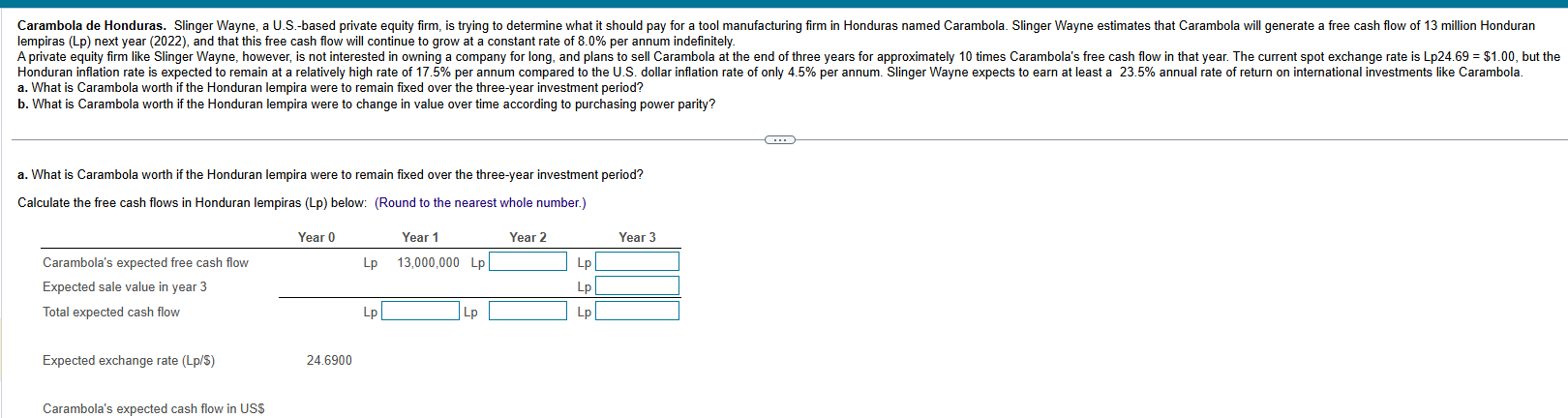 lempiras ( Lp ) next year ( 2 0 2 2 ) , and that