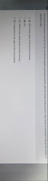 For a joint - and - survivor annuity for two