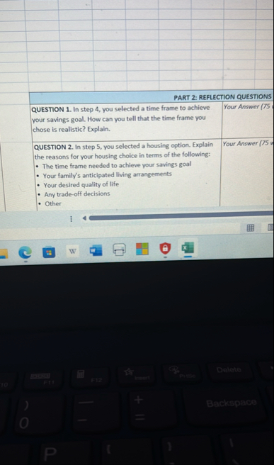 PART 2 : REFLECTION QUESTIONS QUESTION 1 . In