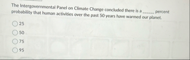 The Intergovernmental Panel on Climate Change