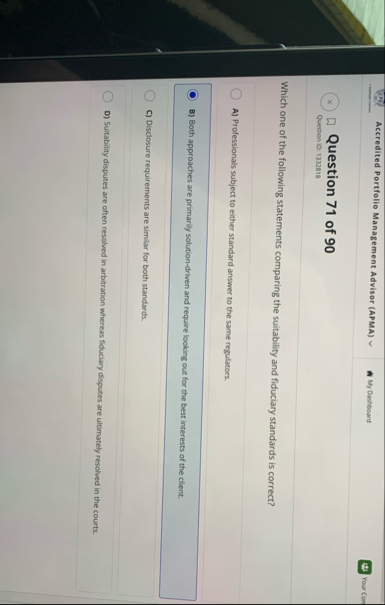 ( D ) Accredited Portfolio Management Advisor (