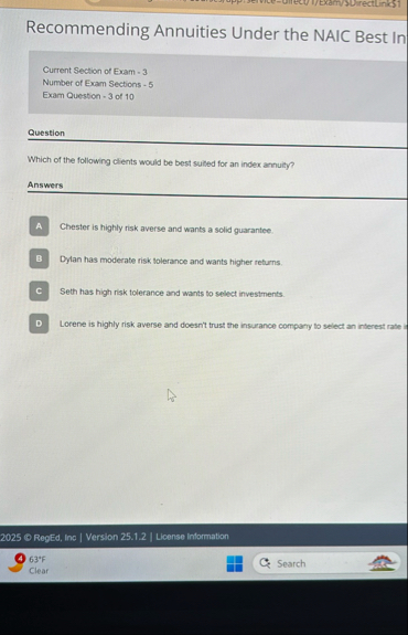 Recommending Annuities Under the NAIC Best In