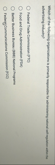 Which of the following organizations is primarily