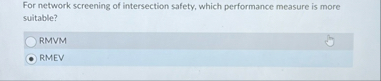 For network screening of intersection safety,