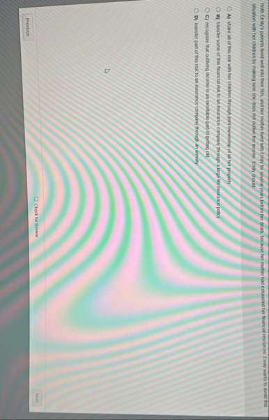 Shusion with her charen by making sure she does