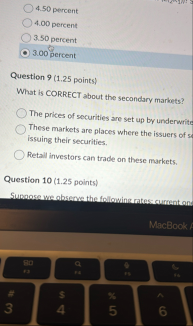 4 . 5 0 percent 4 . 0 0 percent 3 . 5 0 percent 3