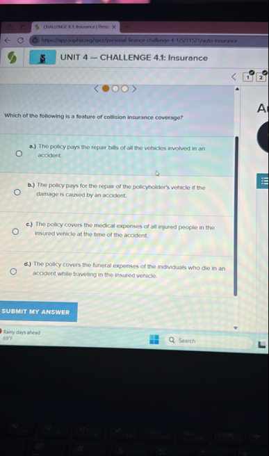 QUALING A , Thurance | Fere: x UNIT 4 - CHALLENGE