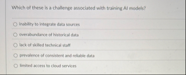 Which of these is a challenge associated with