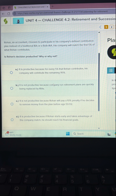 CONALINGI 4 . 2 : Reterment and: x UNIT 4 -
