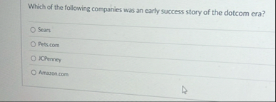 Which of the following companies was an early