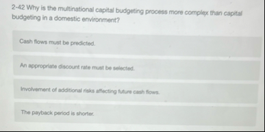 2 - 4 2 Why is the multinational capital