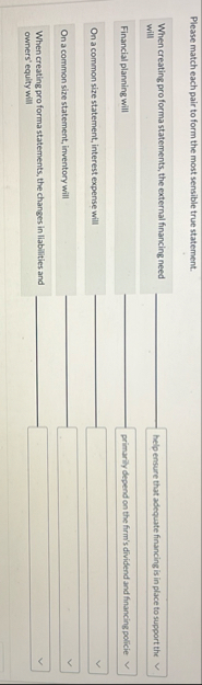 Please match each pair to form the most sensible