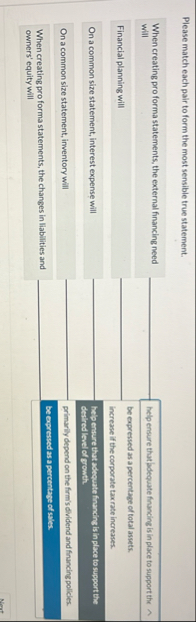 Please match each pair to form the most sensible