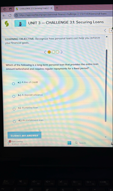 OULLENGE 3 . 1 : Securing Loans | hitps / /