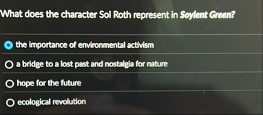 What does the character Sol Roth represent in