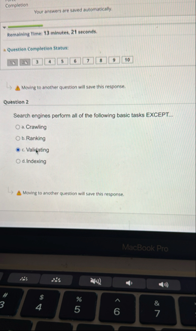 Completion Your answers are saved automatically.
