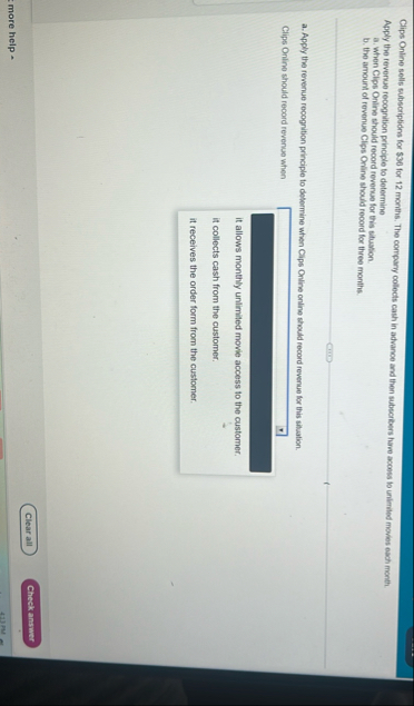 Clips Online sells subscriptions for $ 3 0 for 1