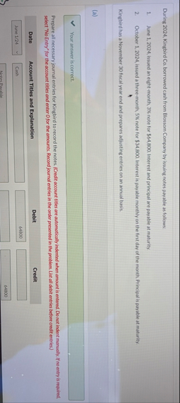 During 2 0 2 4 , Kingbird Ca borrowed cash from