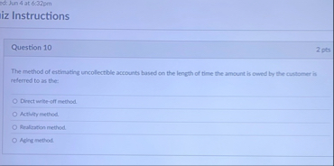 ed: Jun 4 at 6 : 3 2 pm iz Instructions Question