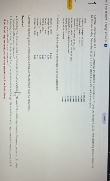 ek 8 Assignment - Foreign Affillates i 1 Compre,