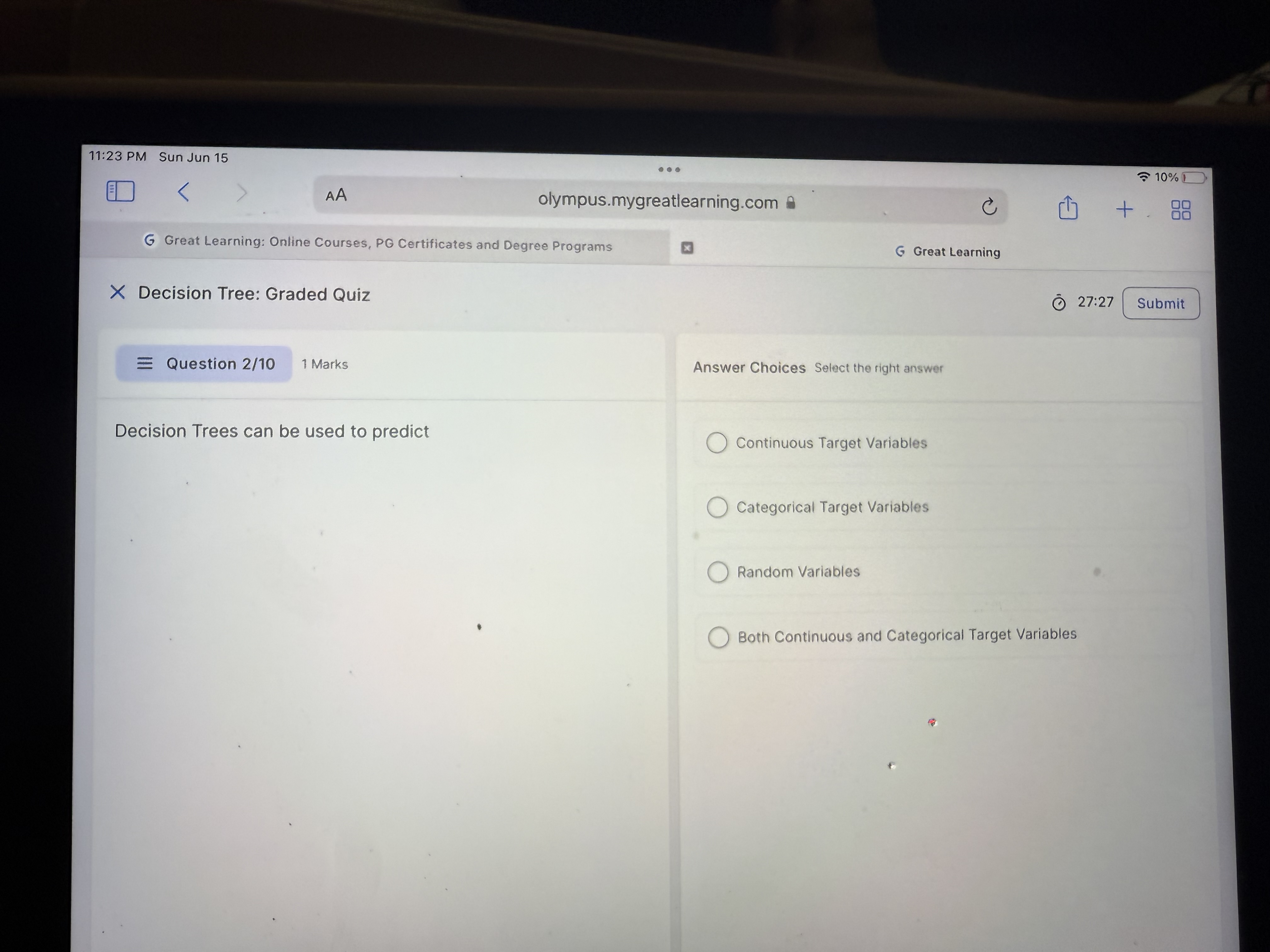 11:23 PM Sun Jun 15 cm < AA : 10% 1)
