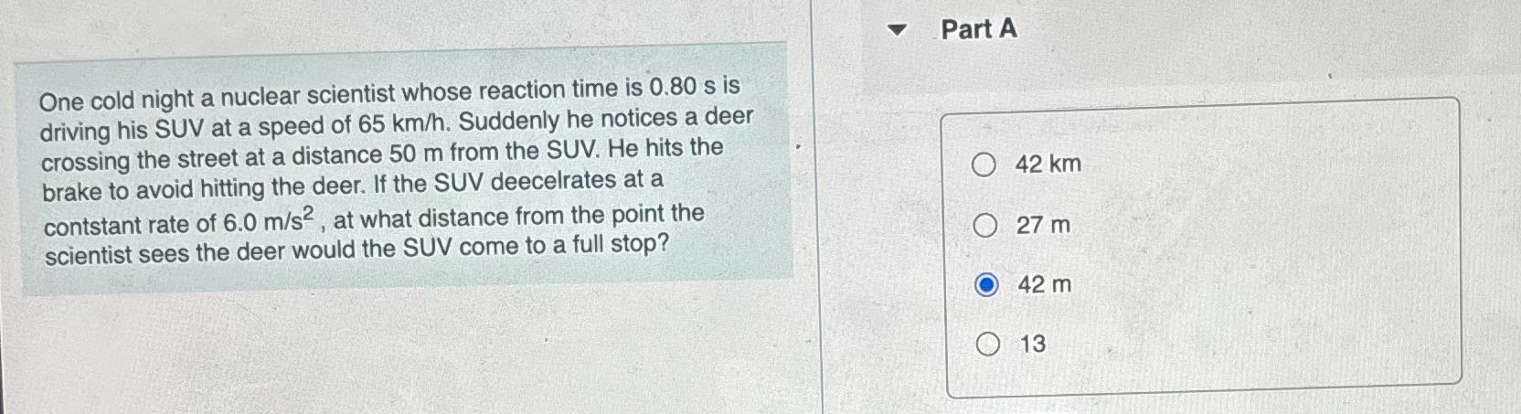 solve 4 Part A One cold night a nuclear scientist