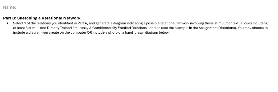 Part A: Observing Relations * "As you go through