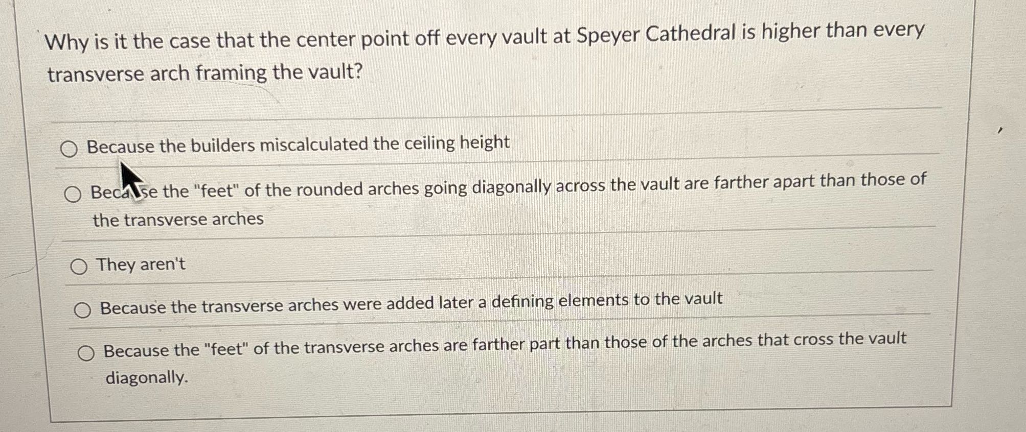 Why is it the case that the center point off