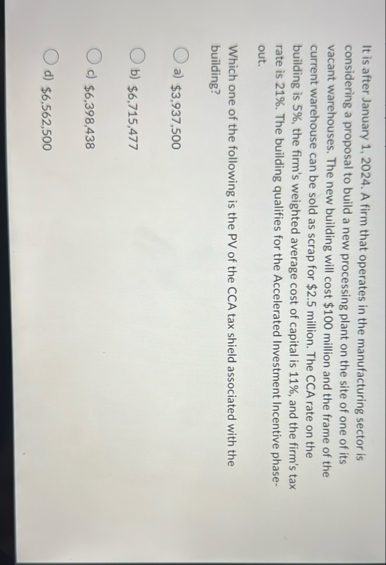 It is after January 1 , 2 0 2 4 . A firm that